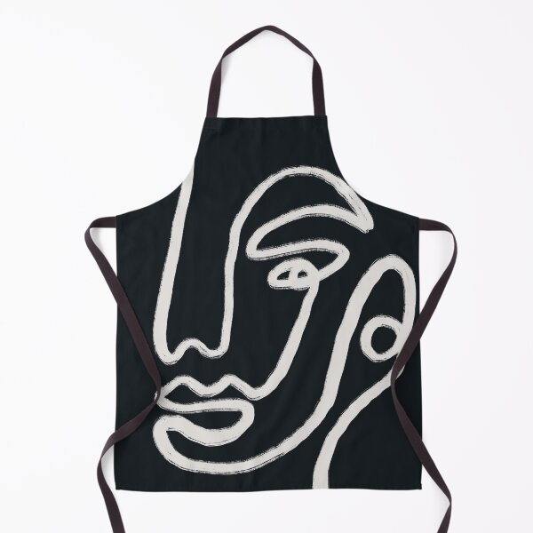 Artikelvorschau, Abstraktes Gesicht Monochrom Figurative organische Formkunst entworfen und verkauft von trajeado14.