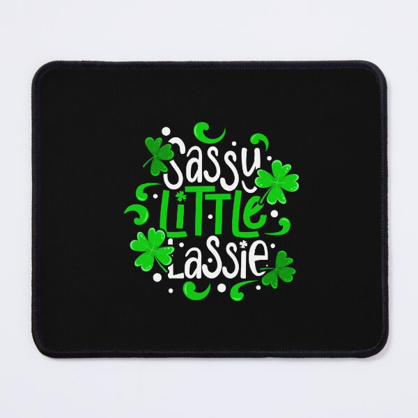 Item preview, Funny Sassy Little Lassie Irish Womens Shenanigans for St Patrick's Day designed and sold by ZETTIF ⭐⭐⭐⭐⭐.