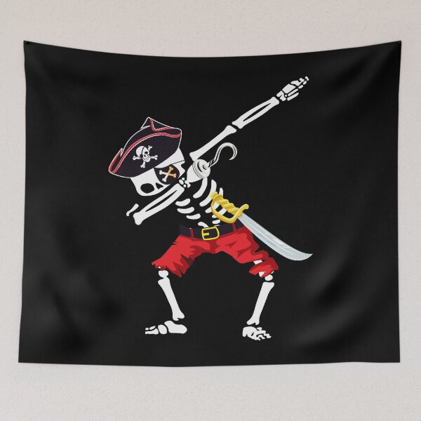 Item preview, Skeleton Pirate Gift Dabbing Funny Halloween Costume designed and sold by Lenny Stahl.