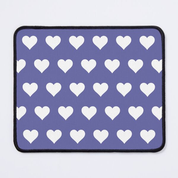 Item preview, Very Peri and White Hearts designed and sold by BleuSky.