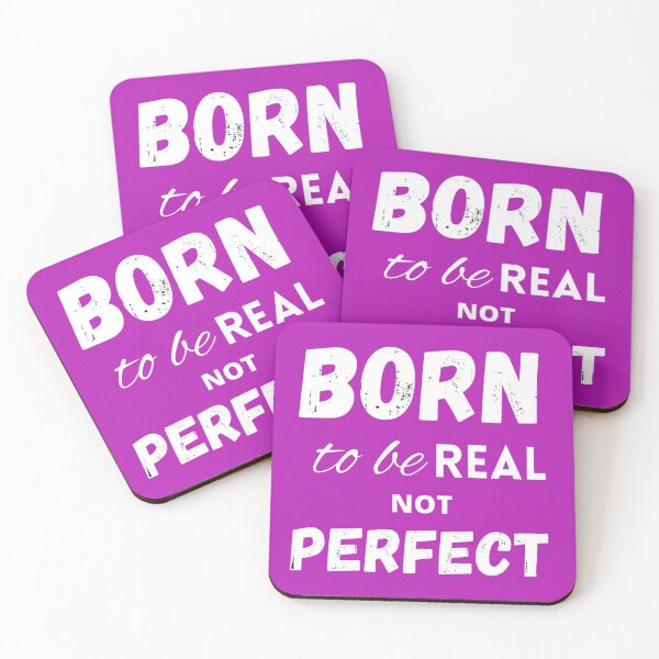 Item preview, Pink Born to be real not perfect designed and sold by LukjanovArt.