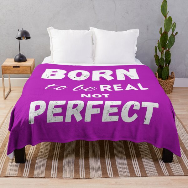 Item preview, Pink Born to be real not perfect designed and sold by LukjanovArt.