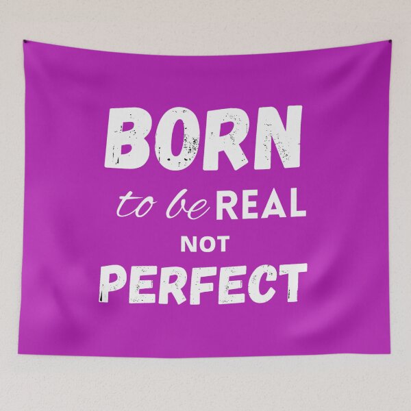 Item preview, Pink Born to be real not perfect designed and sold by LukjanovArt.
