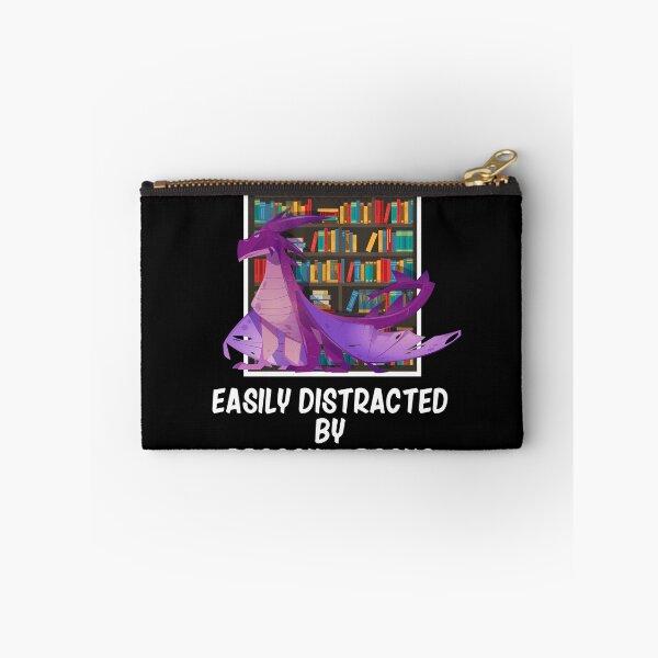 Item preview, Easily Distracted By Dragon and Books Book Lover Nerds designed and sold by Lenny Stahl.