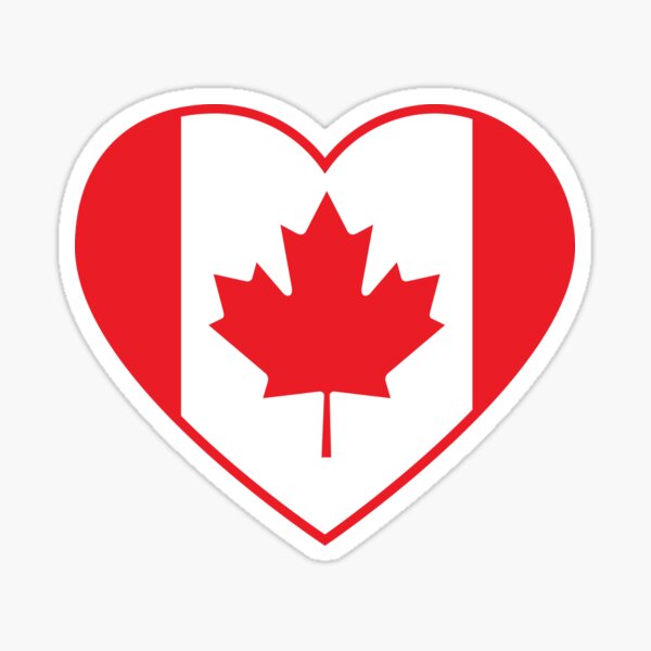 Vista previa del artículo con la obra «Amamos los corazones de Canadá», diseñado y vendido por artdesignforyou.