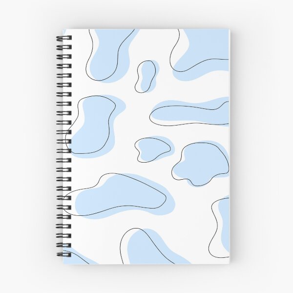 Item preview, Blue Cow Print Spiral Notebook designed and sold by elle-dee-art.