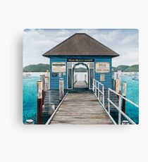 Palm Beach Wharf Canvas Print