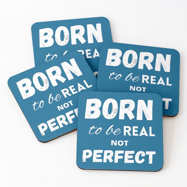 Item preview, Born to be real not perfect motivational  designed and sold by LukjanovArt.