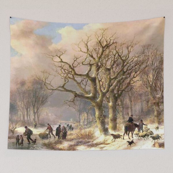 Item preview, Winter Wonderland: Horseback Riding in the Snowy Forest designed and sold by SweetMySpot.