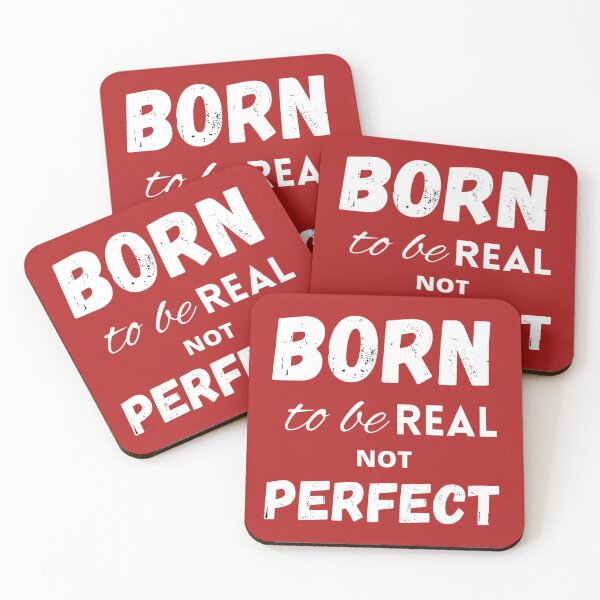 Item preview, Born to be real not perfect motivating designed and sold by LukjanovArt.
