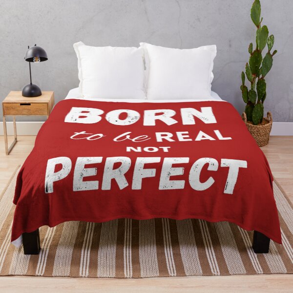 Item preview, Born to be real not perfect motivating designed and sold by LukjanovArt.