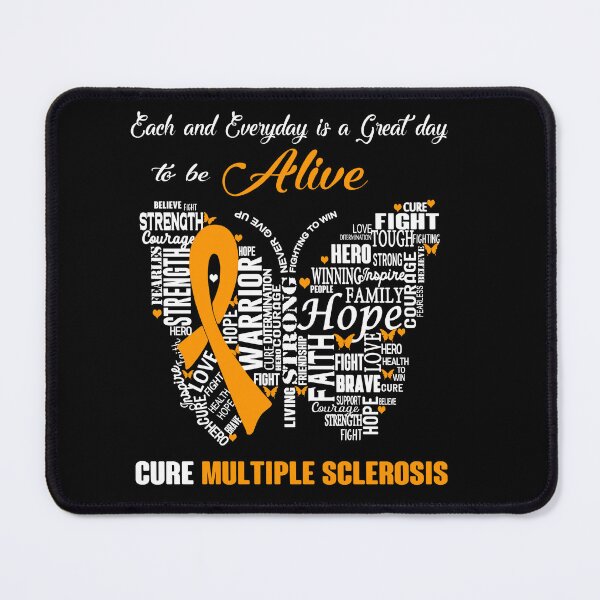 Item preview, Butterfly Ribbon Cure Multiple Sclerosis Awareness designed and sold by Tadmab.