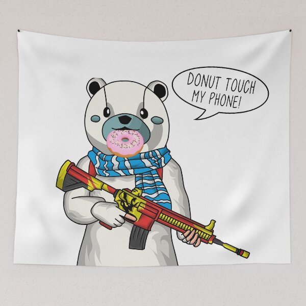 Item preview, Donut Touch My Phone Panda With Gun designed and sold by TheBigShop1.