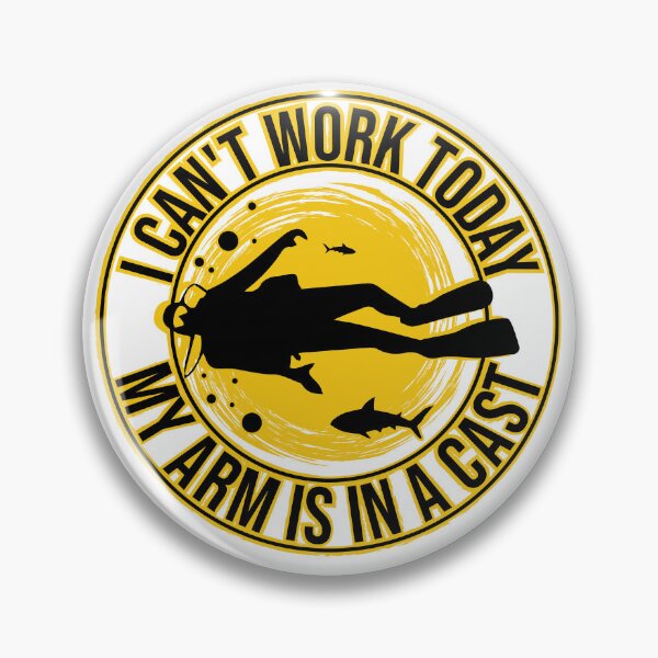 Item preview, I can't Work Today My Arm is in A Cast Funny T-Shirt, diving & snorkeling. designed and sold by elmanchour.