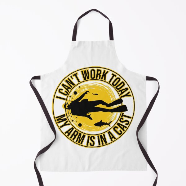 Item preview, I can't Work Today My Arm is in A Cast Funny T-Shirt, diving & snorkeling. designed and sold by elmanchour.