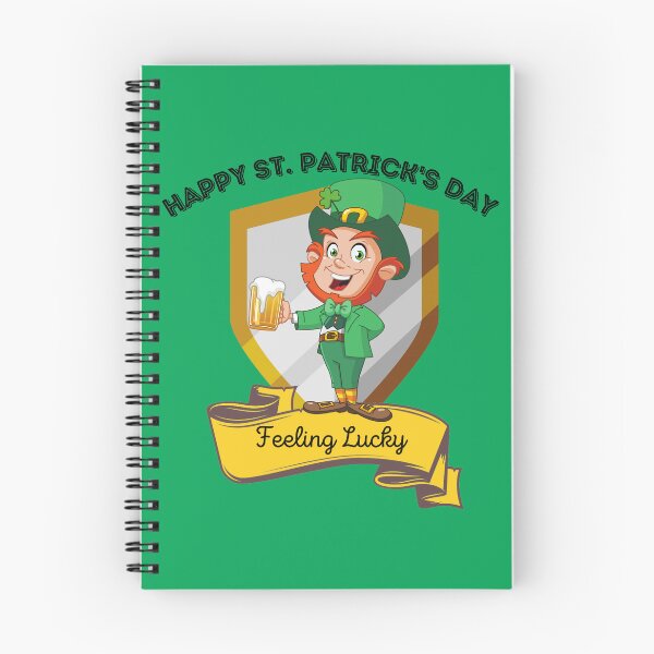 Item preview, Leprechaun in a shield Happy St. Patrick Design designed and sold by KoopTroop ⭐⭐⭐⭐⭐.