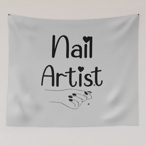 Item preview, Nails Shape Nail Artist Nails Artists Aprons Text Nail Salon Gifts Idea For Womens designed and sold by Dr.YesOrNo.