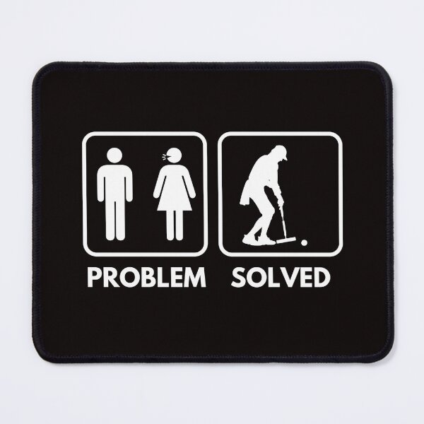 Item preview, Croquet Solves Problems, Funny Croquet, Playing Croquet Quote, Croquet Hobby designed and sold by Aerial Addicts.