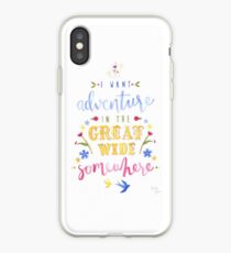 Beauty and the Beast Adventure Typography iPhone Case