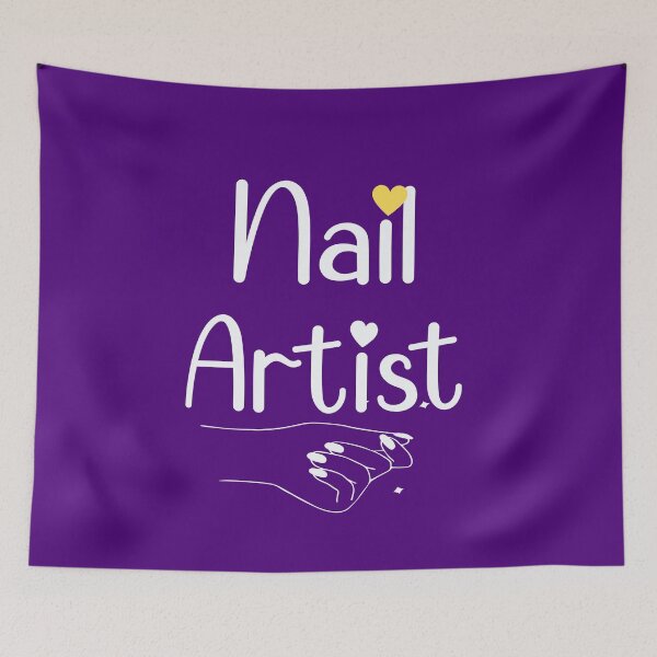 Item preview, Nails Shape Nail Artist Nails Artists Aprons Text Nail Salon Gifts Idea For Womens designed and sold by Dr.YesOrNo.