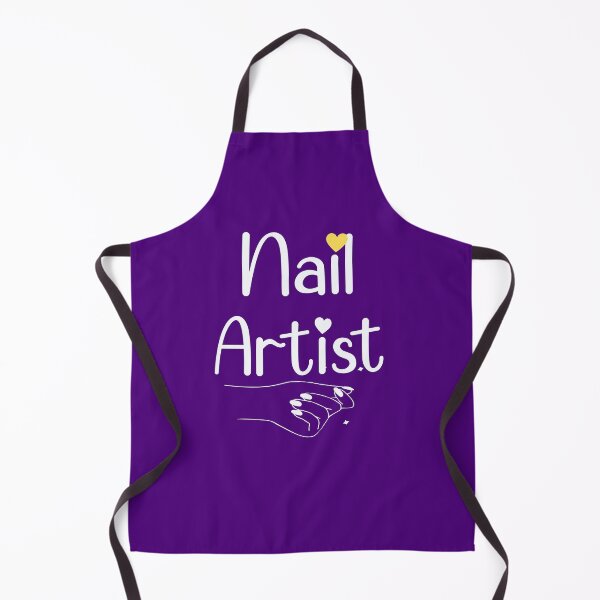 Item preview, Nails Shape Nail Artist Nails Artists Aprons Text Nail Salon Gifts Idea For Womens designed and sold by Dr.YesOrNo.