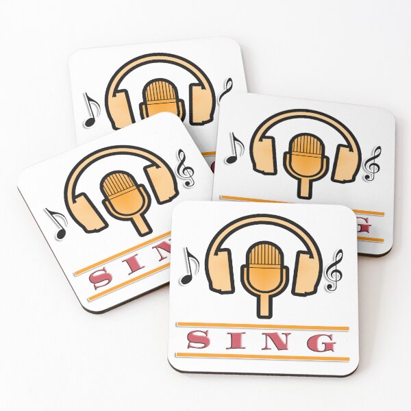 Item preview, SING Headphone Studio Microphone Design | Cool designed and sold by Amazing Arts Designs.