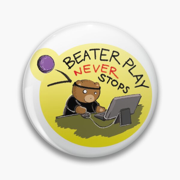 Item preview, beater play never stops designed and sold by brownbearsquid.