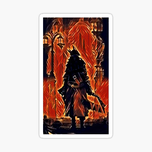 Bloodborne Hunter Sticker For Sale By DravenWaylon Redbubble   St,small,507x507 Pad,600x600,f8f8f8.u2 