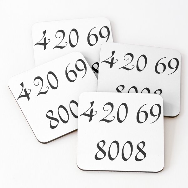 Item preview, Funny Memes, 420 69 8008, Funny Numbers Design designed and sold by MugzOnMugz.