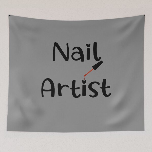 Item preview, Nails Shape Nail Artist Nails Artists Aprons Text Nail Salon Gifts Idea For Womens designed and sold by Dr.YesOrNo.