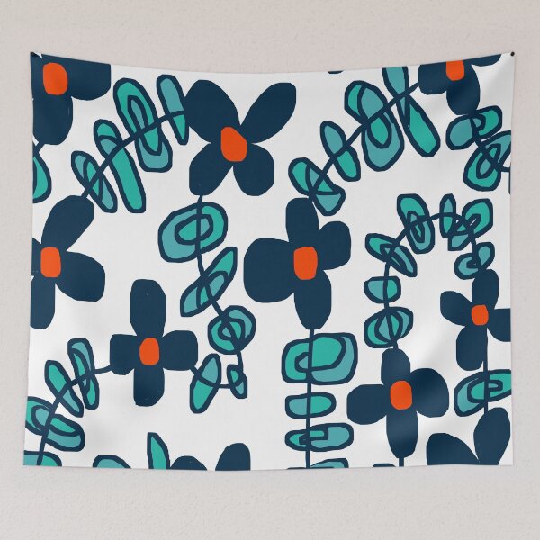 Item preview, Simple Minimalist Scandinavian Floral Pattern #1 designed and sold by Deutschic.