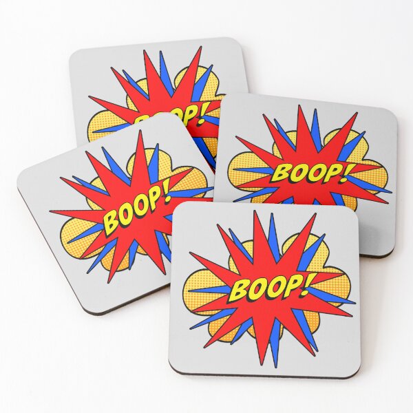 Item preview, BOOP Comic Burst Red and Blue designed and sold by 8PawsStudio.