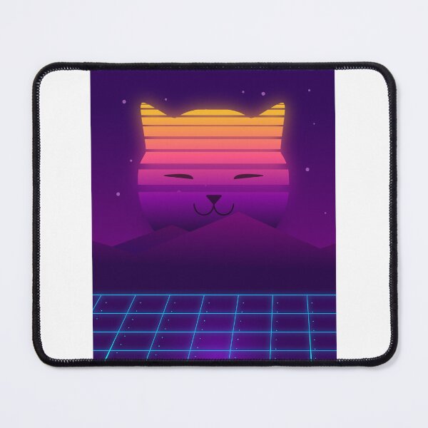 Item preview, Catwave Vaporcat Synthwave Motif 80s 90s Synth designed and sold by DerNerd.