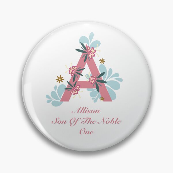 Item preview, Meaning Of The Name Allison designed and sold by BookishWoo.