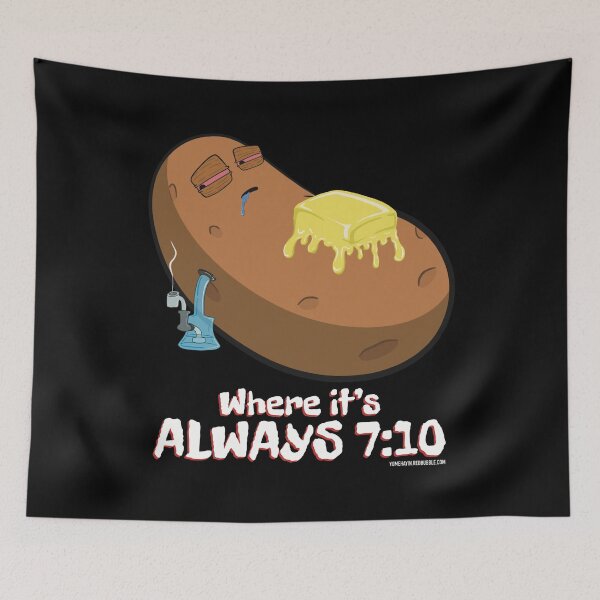 Item preview, Stoned baked potato cartoon-where its always 710 designed and sold by YomeHayin.