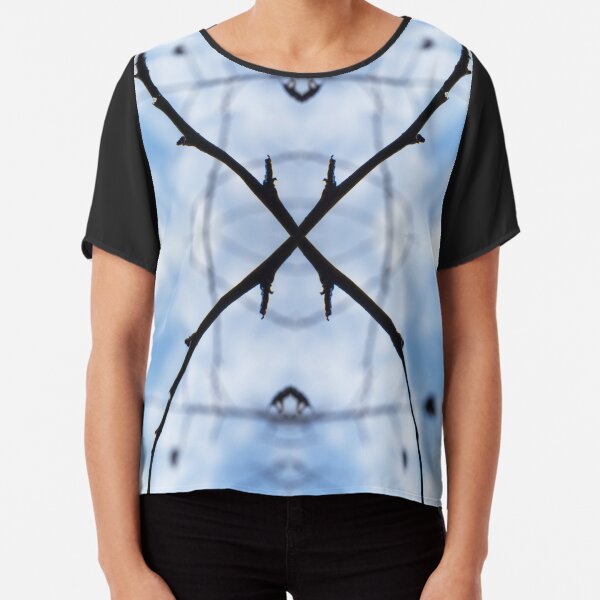 Saturnalian Structure #2 Chiffon Top