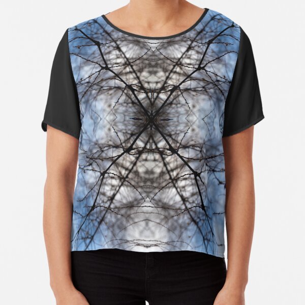 Saturnalian Structure #1 Chiffon Top