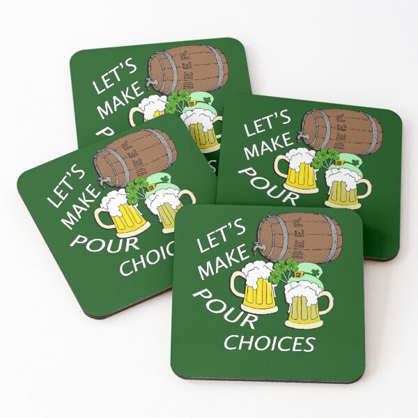 Item preview, Funny Quote Let's Make Pour Choices Sarcastic Happy St Patricks Day designed and sold by Cute & Sassy Custom Gifting Boutiques.