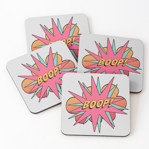 Item preview, BOOP Comic Burst Pink and Duck Egg Blue designed and sold by 8PawsStudio.