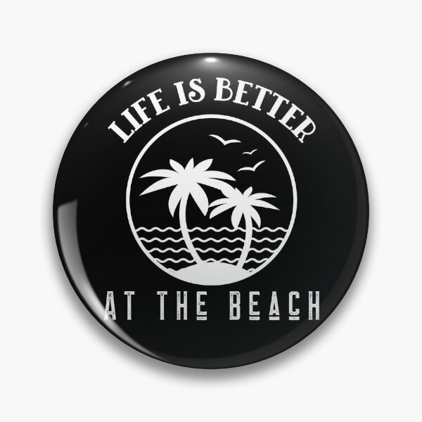 Item preview, Life Is Better At The Beach Waves Palm Trees Birds designed and sold by LadySaltwater.