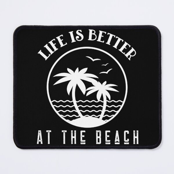 Item preview, Life Is Better At The Beach Waves Palm Trees Birds designed and sold by LadySaltwater.