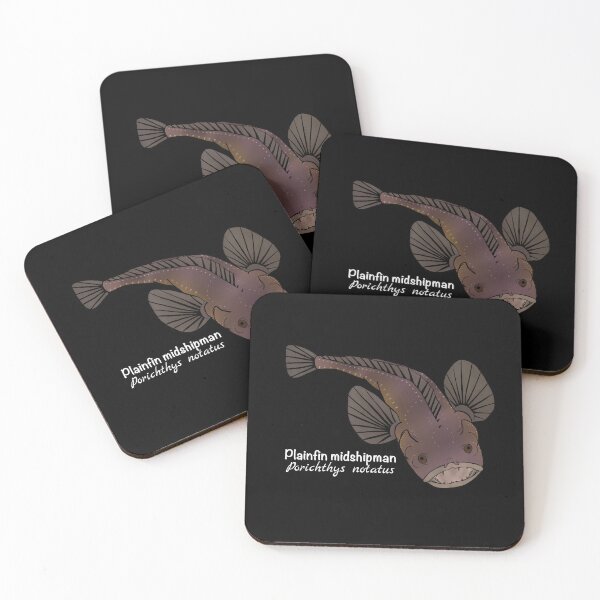 Item preview, Plainfin Midshipman Fish - Porichthys notatus (dark) designed and sold by WestCoastWoods.