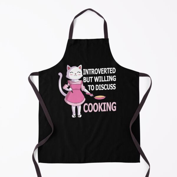 Item preview, Introverted But Willing To Discuss Cooking , Cats Kitten Pet Lover designed and sold by SaliDesigner.