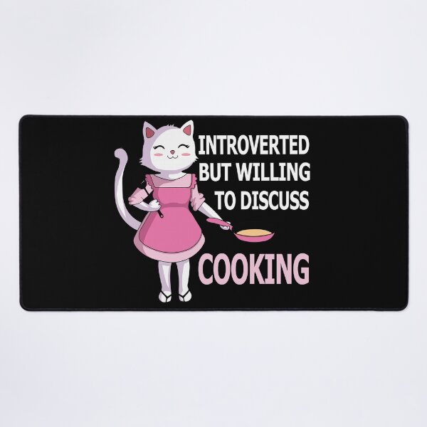 Item preview, Introverted But Willing To Discuss Cooking , Cats Kitten Pet Lover  designed and sold by SaliDesigner.