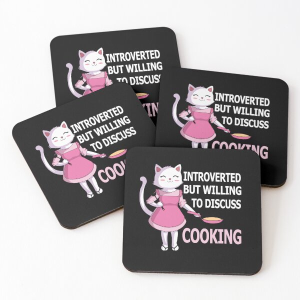 Item preview, Introverted But Willing To Discuss Cooking , Cats Kitten Pet Lover  designed and sold by SaliDesigner.