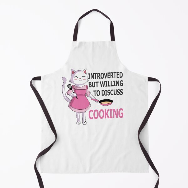 Item preview, Introverted But Willing To Discuss Cooking , Cats Kitten Pet Lover designed and sold by SaliDesigner.