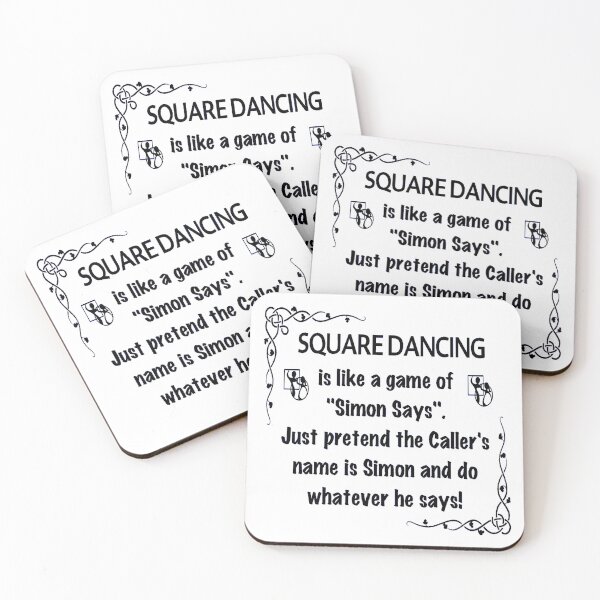 Item preview, SQD SS BLK designed and sold by Square Dancing Gifts & Merchandise.