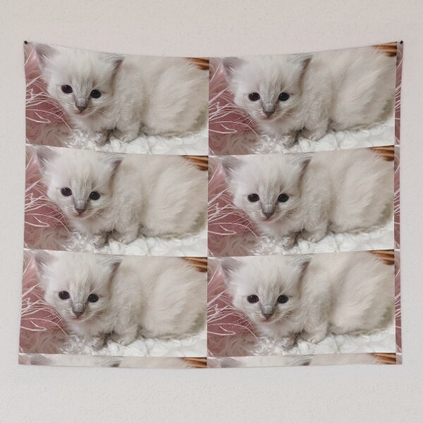 Item preview, Sweet lynx ragdoll kitty designed and sold by Fluffycat2020.