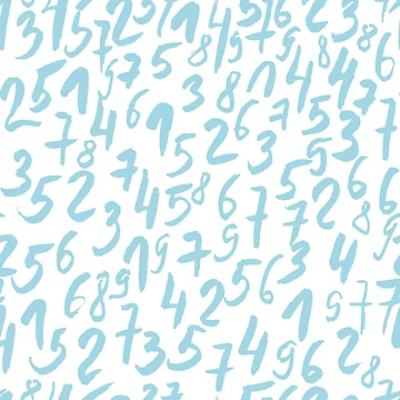 Artwork thumbnail, Numbers pattern by MarisePix