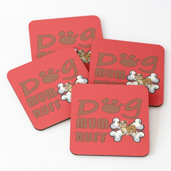 Item preview, Dog Mum Ruff Funny dog for dogs lovers designed and sold by FastHub.